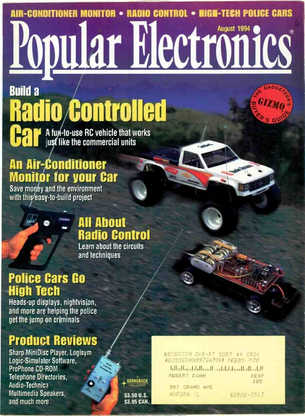 Popular Electronics - August 1994 Cover